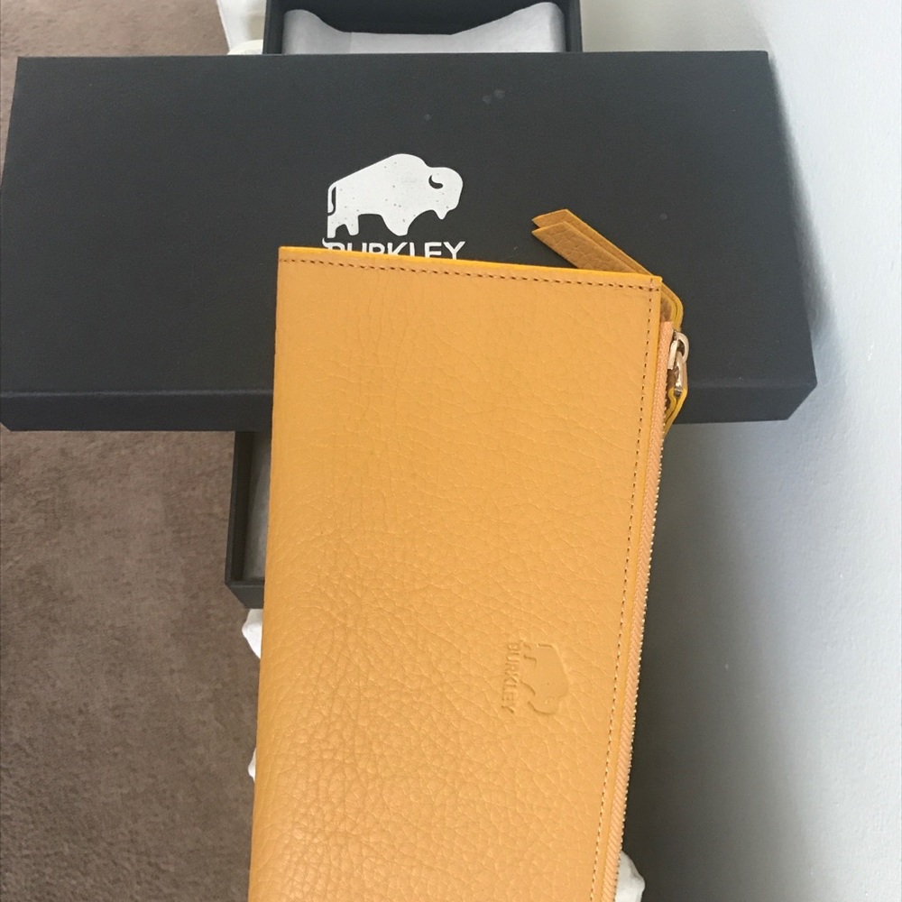 Burkley leather wallet Florence yellow